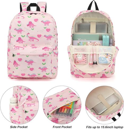 Yusudan Checkered Girls School Backpack Set, Kids Teens School Bag Bookbag with Lunch Bag Pencil Bag in Kuwait