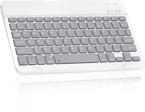 Ultra-Slim Bluetooth Rechargeable Keyboard for LG G Pad X 8.0 and All Bluetooth Enabled iPads, iPhones, Android Tablets, Smartphones, Windows pc - Teal in Saudi Arabia