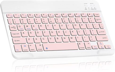لوحة مفاتيح قابلة لإعادة شحن Bluetooth القابلة لإعادة الشحن من أجل LG G Pad X 8.0 وجميع أجهزة iPads الممكّنة من Bluetooth ، و iPhone ، وأجهزة Android ، والهواتف الذكية ، و Windows PC - Teal in Saudi Arabia