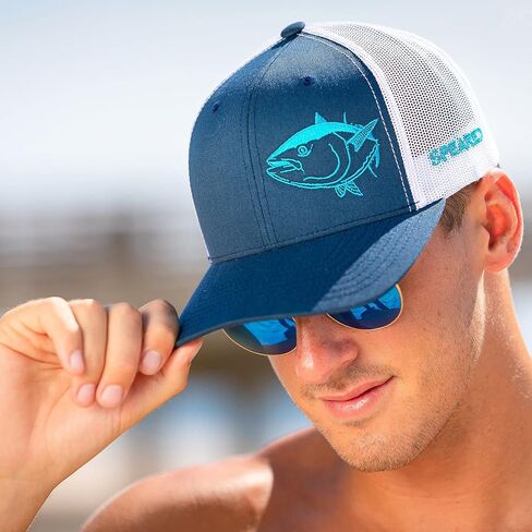 Bluefin Tuna Trucker Hat: Adjustable Snapback | Spearfishing | Fishing in Saudi Arabia