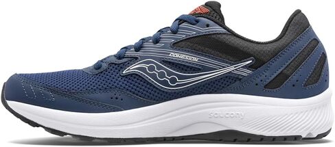 Saucony Men's Cohesion 15 Running Shoe, Navy/Silver, 11 W in Saudi Arabia