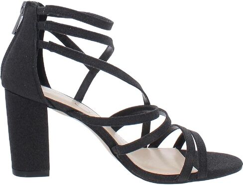 Jessica Simpson Women's Stassey Strappy Block Heel Sandal Heeled, Silver, 12 in Saudi Arabia