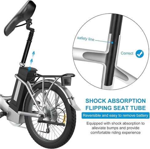 Bicycle Seat Post, 27.2mm Alumium Adjustable Seatpost Suspension Seat Post for Most Bicycle Mountain Bike Road Bike MTB MTN BMX Electric Bicycle in Saudi Arabia