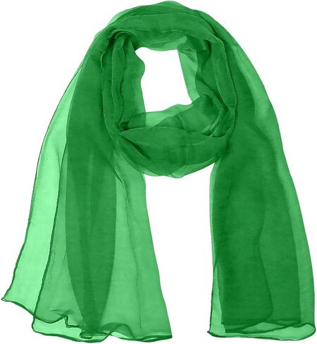 Wrapables Solid Color Silk Long Scarf, Olive in Saudi Arabia