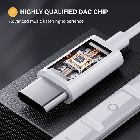 سماعات USB C لـ iPhone 16/15 ، سماعات الأذن السلكية USB C لـ Samsung S24 S25 Ultra A16 5G USBC السلكية ، سماعة رأس USB Type C مع براعم أذن MIC Corned For iPhone 15 Pro 16 Pro Max in Kuwait