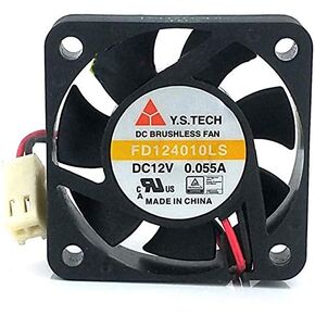 for Y.S FD124010LS 12V Fan 12V 0.055A 40MM 2-Wire Silent Cooling Fan