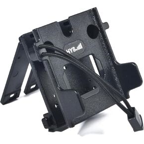 HYS Universal Tactical MOLLE Walkie Talkie Mount for Motorola CP1200/Kenwood NX-200/300&Baofeng with Belt Clip - for Midland/ICOM/Cobra Amateur Radios, for Belt, Vest, or Pack