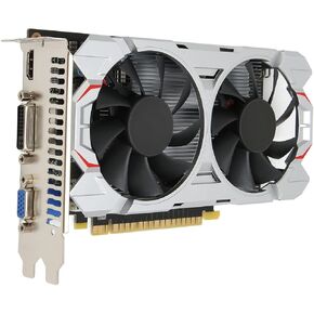 GTX750Ti 4G Gaming Graphics Card,4K HD Output GDDR5 128BIT PC Video Card with Fans,1072MHZ 5400MHZ Graphics Card for Desktop Computers (GTX750TI 4GB)