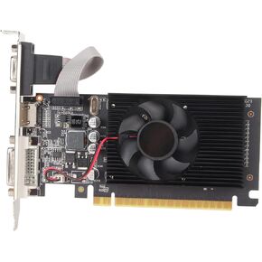 GTXGraphics Card, GT610 2GB DDR3 Graphics Card with Cooling Fan for Desktops, Support VGA DVI HD Multimedia Interface, 64bit PCI Express 1.1X16 Gaming Graphics Card