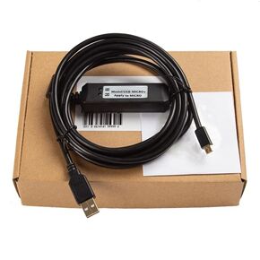 USB-Micro+ for PLC LX3V/LX5V Connection Computer USB Port Download Cable Communication Download Cable Programming Cable Full Signal Magnetic Isolation Gold-Plated Plug 3m