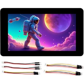 Waveshare ESP32-S3 7inch Touch Display Development Board, ESP32-S3 with 7inch LCD 800480 5-Point Touch Screen 65K RGB Display, Wi-Fi & Bluetooth 5, 8MB PSRAM and 8MB Flash