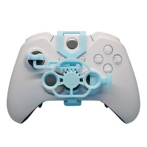 Racing Steering Wheel for Xbox One Game Controller, Mini 3D printing Auxiliary Steering Wheel Gaming Replacement Accessories for Xbox One/X/S/Elite (Silver)