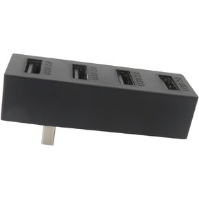 4 Ports USB Hub 2.0 for Xbox Series X/S Console, USB Port Expansion Device Compatible with Mouse, Keyboard,Headset, Support Fast Data Transferring and Charging(Black)