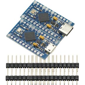 2 Pack Micro/Type-C USB Atmega32U4 MODULE 5V 16MHz لوحة تطوير لـ Arduino Pro Micro Atmega32U4-Au/MU
