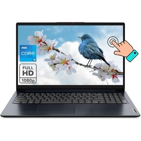 Lenovo Ideapad ، 15.6 "FHD Touchscreen Captop ، 12th Gen Intel Core I5-1235U 10-Core Processor ، 16GB RAM ، 512GB SSD ، Intel Iris XE Graphics ، Wi-Fi 6 ، Windows 11 S ، Abyss Blue ، Eat Mouse Mouse Accessories