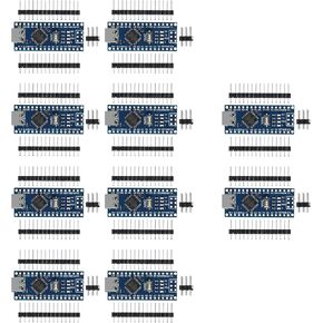 10-Pack Nano 3.0 ATmega328P Controller Boards with Type-C USB and CH340, Compatible with Arduino Nano and CH340 USB Driver