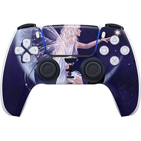 Skinit Decal Gaming Skin Compatible with PS5 and Compatible with PS5 Digital Edition DualSense Controller - Tate and Co. Half Moon Fairy Design