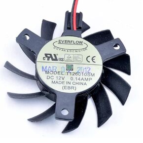 T126010SM 55mm DC12V 0.14A 2-line Graphics Card Cooling Fan