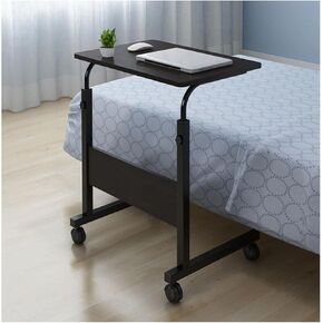 Modern Side Table Side Tables Adjustable Removable Laptop Table Bed Desk Notebook Stand Bedside Sofa Bed Portable with Wheels Desk Table End Tables