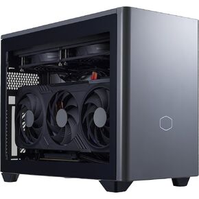Cooler Master NR2 Pro Mini ITX – Intel Ultra 7 265F 2.4GHz (5.3 GHz Turbo) | Gigabyte RTX 5070 Ti 16GB & B860I AORUS PRO ICE| 32GB DDR5 6000MHz | 2TB Gen4 M.2 | WiFi | Windows 11 | 280mm AIO Gaming PC