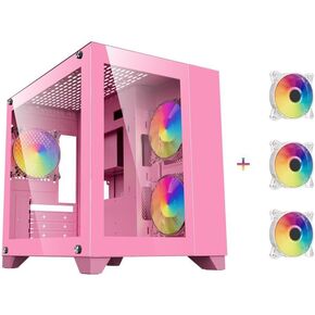الحالات DIYPC ARGB-Q3-pink diypcargb-q3-pink r