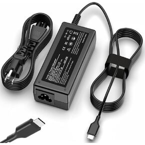 Charger for HP Laptop Chromebook Charger 45W USB Type C Fast Power Adapter