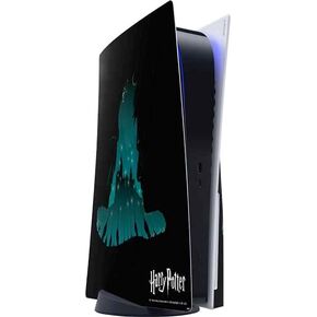 Skinit Skinit Gaming Gaming Skin متوافق مع وحدة التحكم PS5 - قبعات Warner Bros المرخصة رسميًا وتصميم Hogwarts