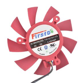 FD7015H12S 65mm 39mm Fan 12V 0.43A 4Pin HD5770 HD5850 HD5830 Video Card Cooling Fan