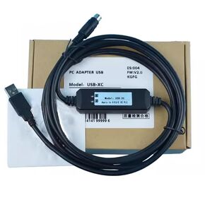 USB-XC for XD XE PLC Programming Cable Universal DVP Communication Data Download Cable Round 8-pin Stable Transmission Economy Black 3m