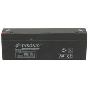TY-12-2.3 Sealed Lead Acid Rechargeable Battery, 12V, 2.3Ah, 2.4" H x 7" L x 1.3" W