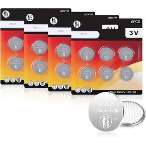 CR2025 Battery CR 2025 3V Lithium Batteries(6 Pack)