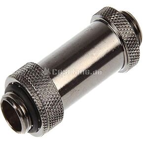 Bitspower Adjustable Aqua Link Pipe, 1.97" Length, Black Sparkle, Water-Cooling System Link Fitting, Compatible with Desktop, Graphic Cards