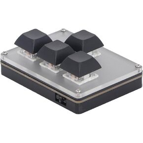 ZJchao Mechanical Keyboard 4 Key USB BT Custom Keypad for Game Office Media