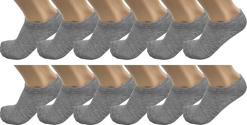 Winterlace 12 زوجًا من الجوارب الرجالية ذات القصة المنخفضة للكاحل للرجال، مجموعة كبيرة من الجوارب الرياضية المريحة والرفيعة in Kuwait
