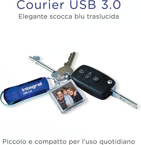 256GB USB 3.0 Flash Drive Courier Blue up to 120MBs in Kuwait