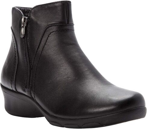 Propét Women's Waverly Ankle Boot, Black, 6.5 in Saudi Arabia