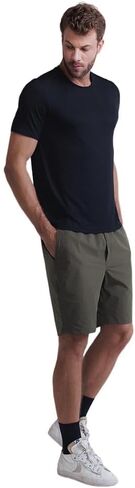 تي شيرت يومي للرجال - مقاس كلاسيكي بأكمام قصيرة، ملابس أساسية، تي شيرت غير قابل للانكماش، قميص للتمرين in Kuwait