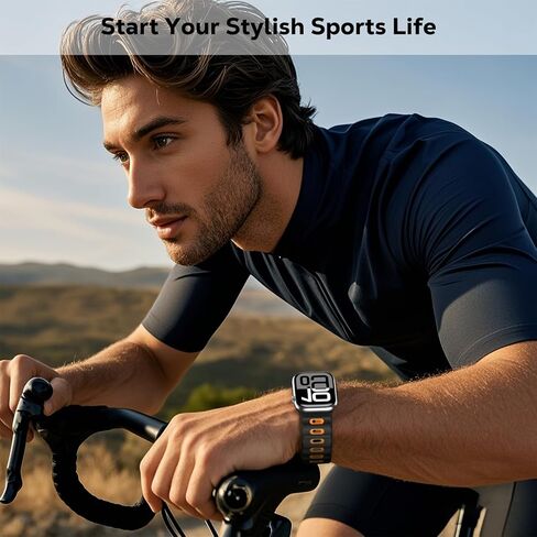 2PACK Watch Band Compatible with Apple Watch Ultra 2/Ultra 49mm,S10 46mm,9/8/7 45mm,SE2/SE/6/5/4 44mm,3/2/1 42mm,Thickened Silicone Strap Replacement Sport Wristband in Kuwait