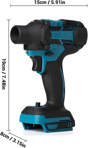 Handheld Industrial Blower, 140000RPM, Cordless Electric Air Duster for Cleaning, Inflating, Blowing - in Blue in Saudi Arabia