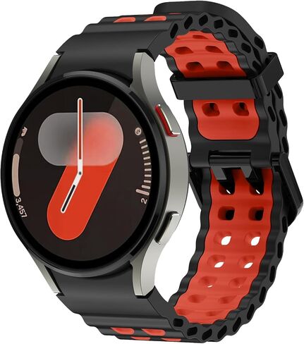 نطاقات سيليكون رياضية لـ Samsung Galaxy Watch 7 6 5 4 Band 40mm 44mm/Watch Fe 40mm/5 Pro 45mm/6 Classic 43mm 47mm ، No Gap Ocean Color Treptrap للرجال نساء in Kuwait