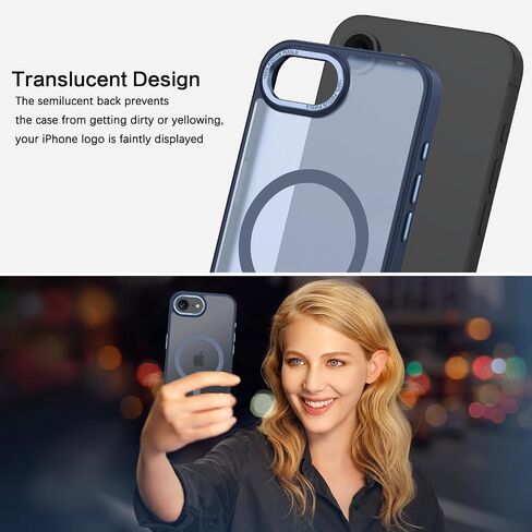 Bentoben for iPhone 16E Case ، [متوافق مع Magsafe] iPhone SE 4 2025 CASE MAGNECTER PHONE MATTE MATTE FROSTED SLIT SLICHPROOK GRAY in Kuwait