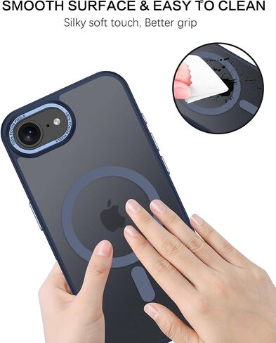 Bentoben for iPhone 16E Case ، [متوافق مع Magsafe] iPhone SE 4 2025 CASE MAGNECTER PHONE MATTE MATTE FROSTED SLIT SLICHPROOK GRAY in Kuwait
