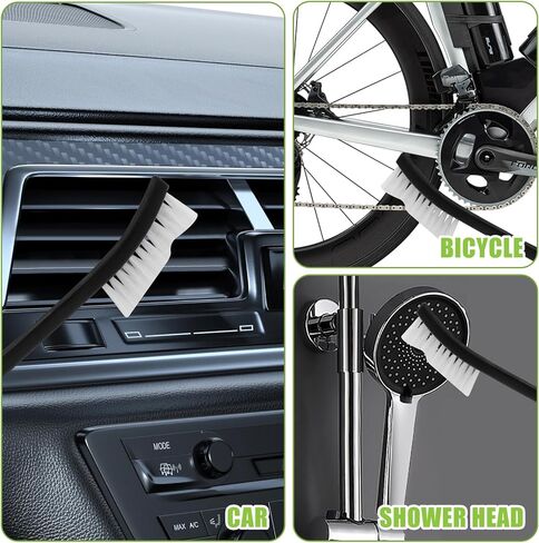 6PCS Double-Ended Gun Cleaning Brush Set Gun Cleaning Supplies Kit 7-inch Nylon Bristle Brushes Plastic Handle Nylon Wire Brushes for Grout,Crevice,Detail Cleaning,All Purpose Cleaners in Kuwait