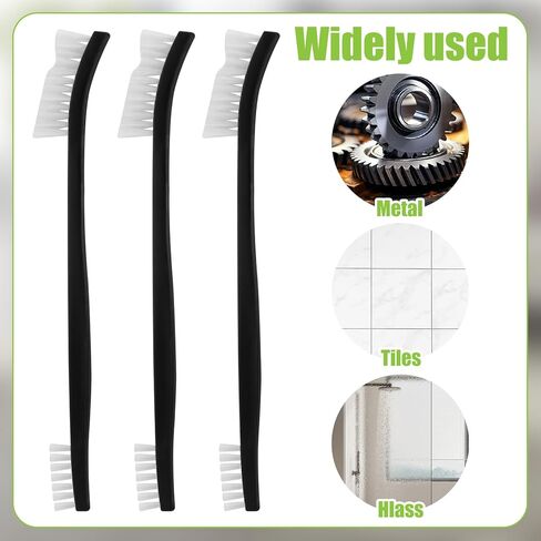 6PCS Double-Ended Gun Cleaning Brush Set Gun Cleaning Supplies Kit 7-inch Nylon Bristle Brushes Plastic Handle Nylon Wire Brushes for Grout,Crevice,Detail Cleaning,All Purpose Cleaners in Kuwait