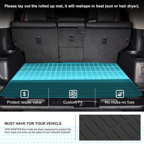 KIWI MASTER Cargo Trunk Mat Compatible with 2019-2024 Subaru Forester Accessories Replace OEM J501SSJ300 All Weather Tray Mat TPE Slush Liner Black in Saudi Arabia