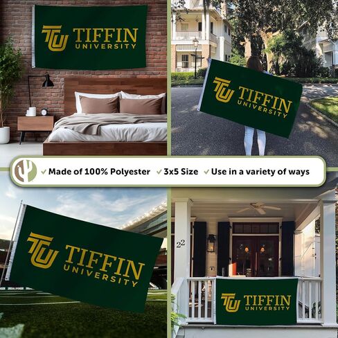 Desert Cactus Tiffin University Flag Dragons Banners 100% Polyester Indoor Outdoor 3x5 feet Flags (Style 1) in Saudi Arabia