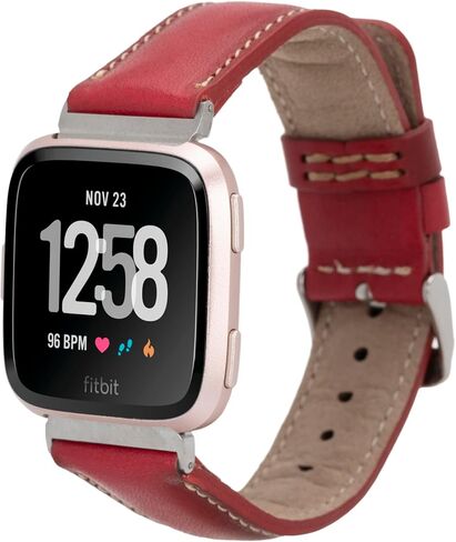 Smart Watch Band, Compatible With Fitbit Versa 1, Versa 2, Versa Lite, Handmade Genuine Leather, Fitbit Watch Band, Replacement Leather Strap for Men & Women in Saudi Arabia