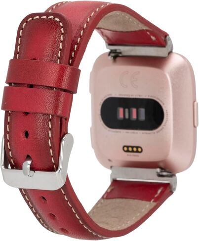Smart Watch Band, Compatible With Fitbit Versa 1, Versa 2, Versa Lite, Handmade Genuine Leather, Fitbit Watch Band, Replacement Leather Strap for Men & Women in Saudi Arabia