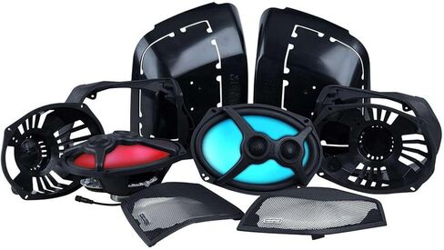 Memphis Audio MXHD14LIDKIT 14+ HD BAC LIDS مع مكبرات الصوت 6x9 "المتكاملة 125W/250W in Saudi Arabia