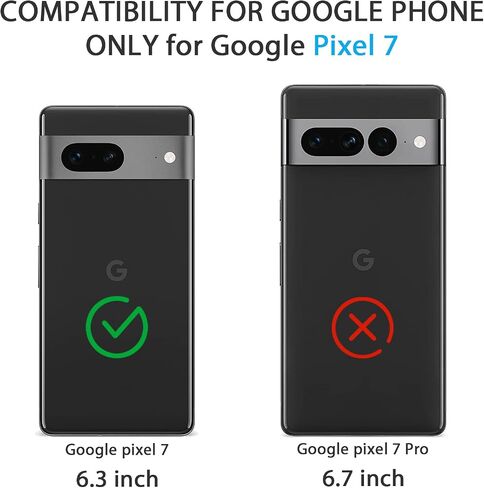 Vanjua Case Compatible with Google Pixel 7, Stylish Silicone Slim Full Body Protective Phone Cover for Google Pixel 7 Case 6.3 inch Black in Kuwait